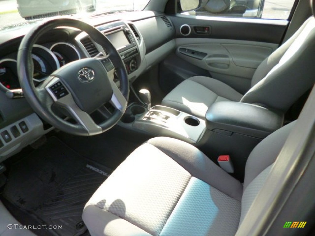 2013 Tacoma V6 SR5 Double Cab 4x4 - Spruce Green Mica / Graphite photo #13