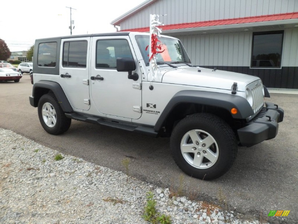 Bright Silver Metallic 2007 Jeep Wrangler Unlimited X 4x4 Exterior Photo #87132097
