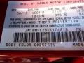 41V: Soul Red Metallic 2014 Mazda MAZDA3 i Touring 5 Door Color Code