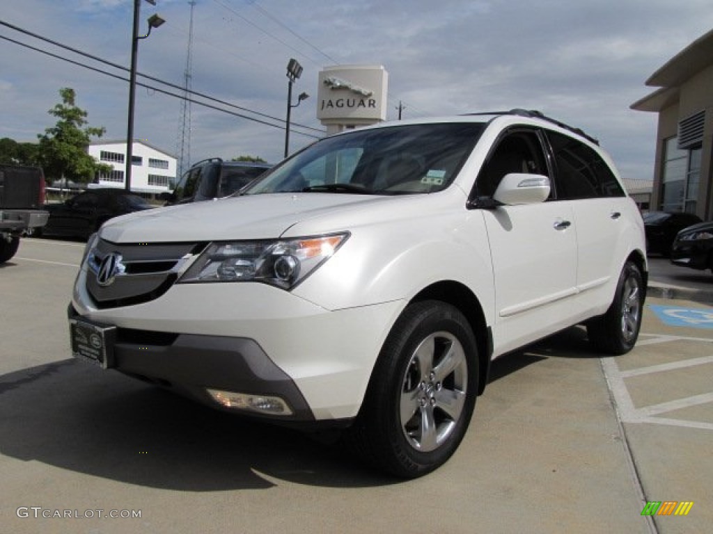 2007 MDX Sport - Aspen White Pearl / Parchment photo #5