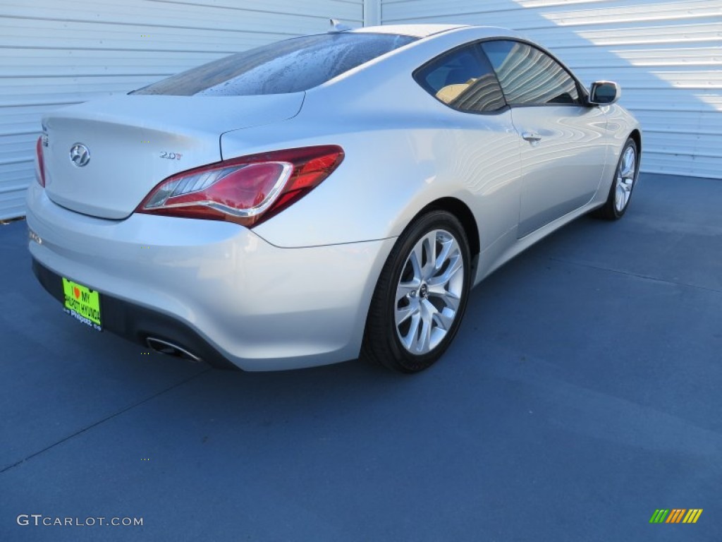 2013 Genesis Coupe 2.0T Premium - Circuit Silver / Gray Leather/Gray Cloth photo #5