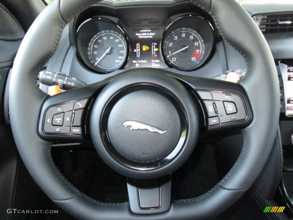 2014 Jaguar F-TYPE V8 S Jet Steering Wheel Photo #87134478