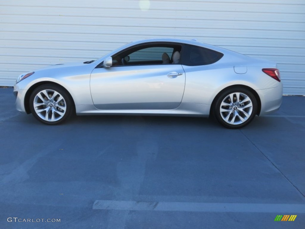 2013 Genesis Coupe 2.0T Premium - Circuit Silver / Gray Leather/Gray Cloth photo #7