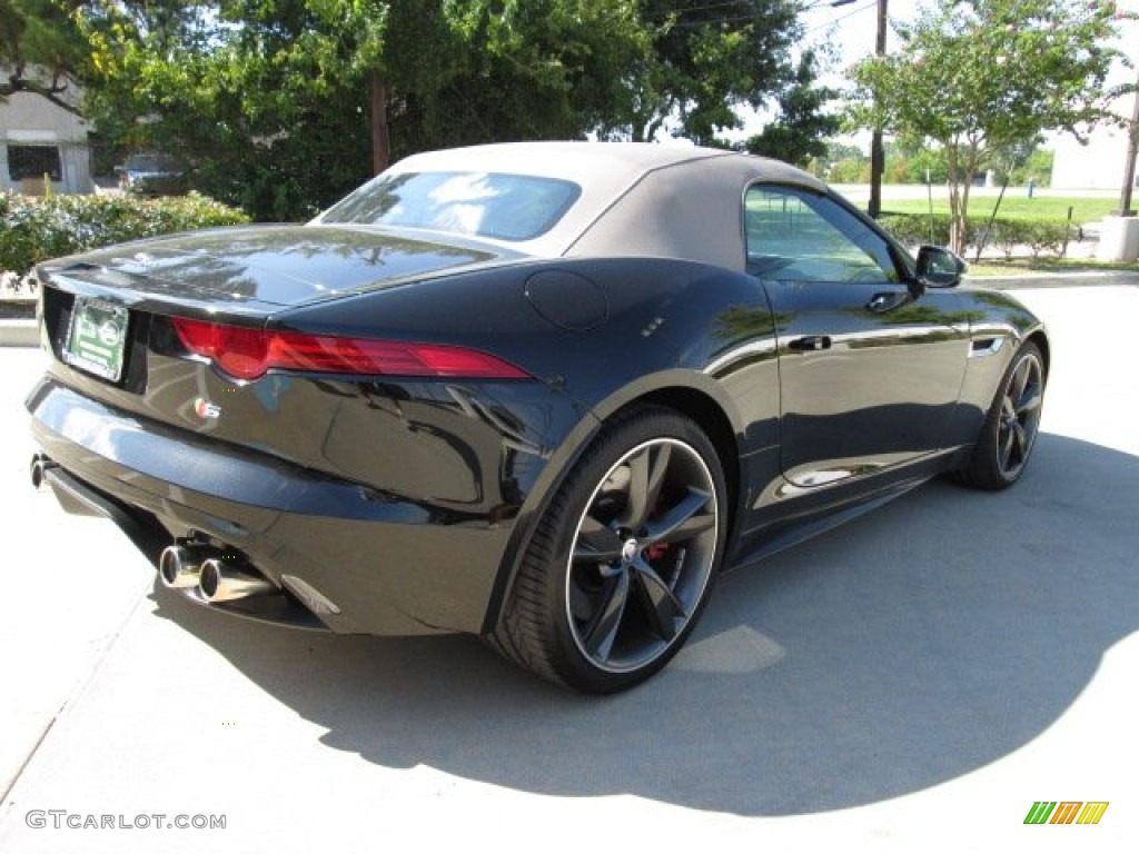 2014 F-TYPE V8 S - Ultimate Black Metallic / Jet photo #10