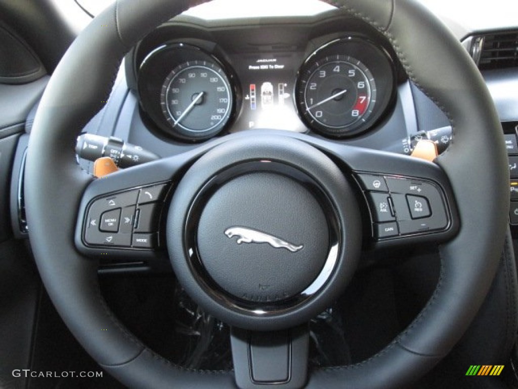 2014 Jaguar F-TYPE V8 S Jet Steering Wheel Photo #87134895