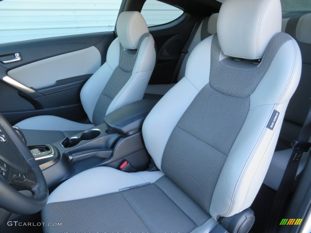 2013 Genesis Coupe 2.0T Premium - Circuit Silver / Gray Leather/Gray Cloth photo #30