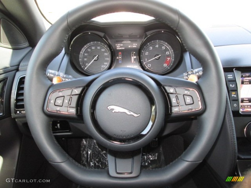 2014 Jaguar F-TYPE V8 S Jet Steering Wheel Photo #87135315