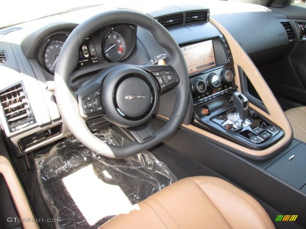 2014 F-TYPE V8 S - Ultimate Black Metallic / Camel photo #3