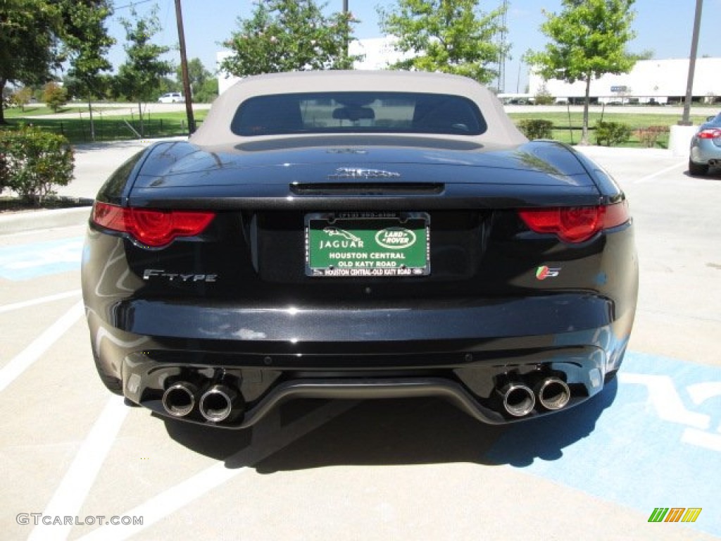 2014 F-TYPE V8 S - Ultimate Black Metallic / Camel photo #9