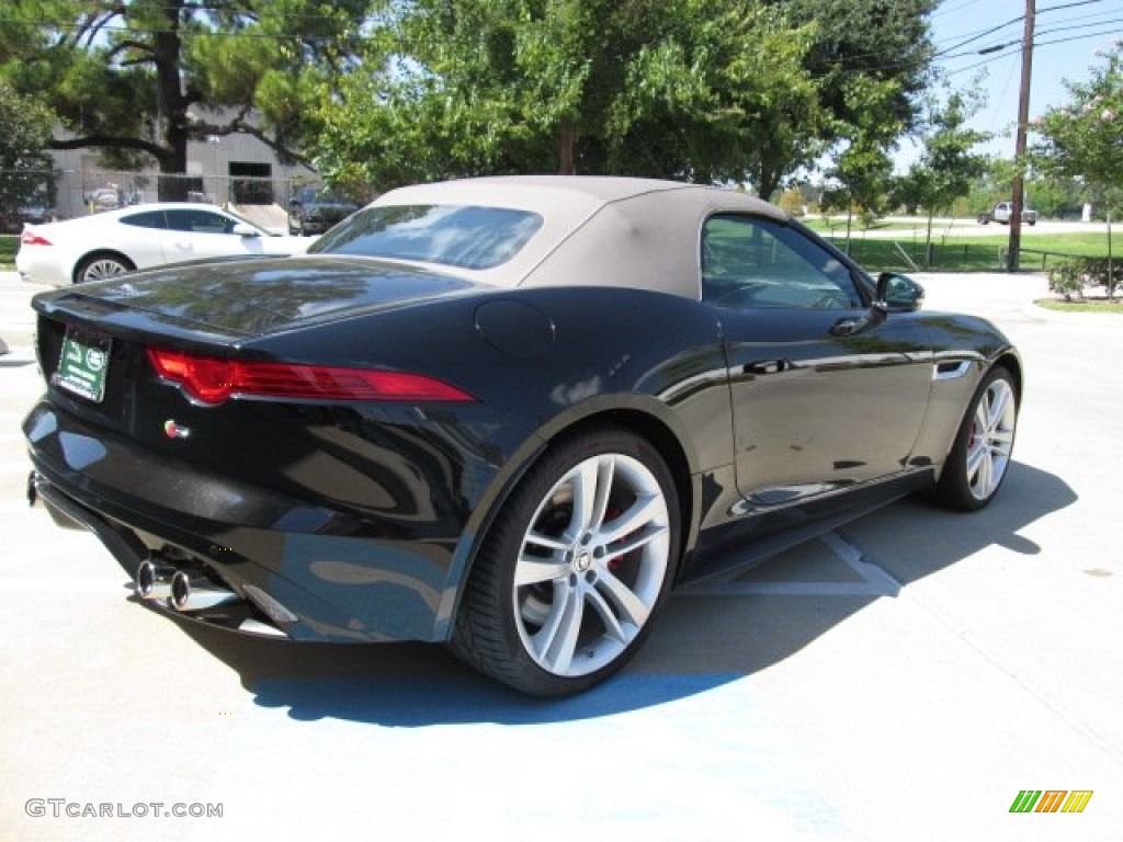 2014 F-TYPE V8 S - Ultimate Black Metallic / Camel photo #10