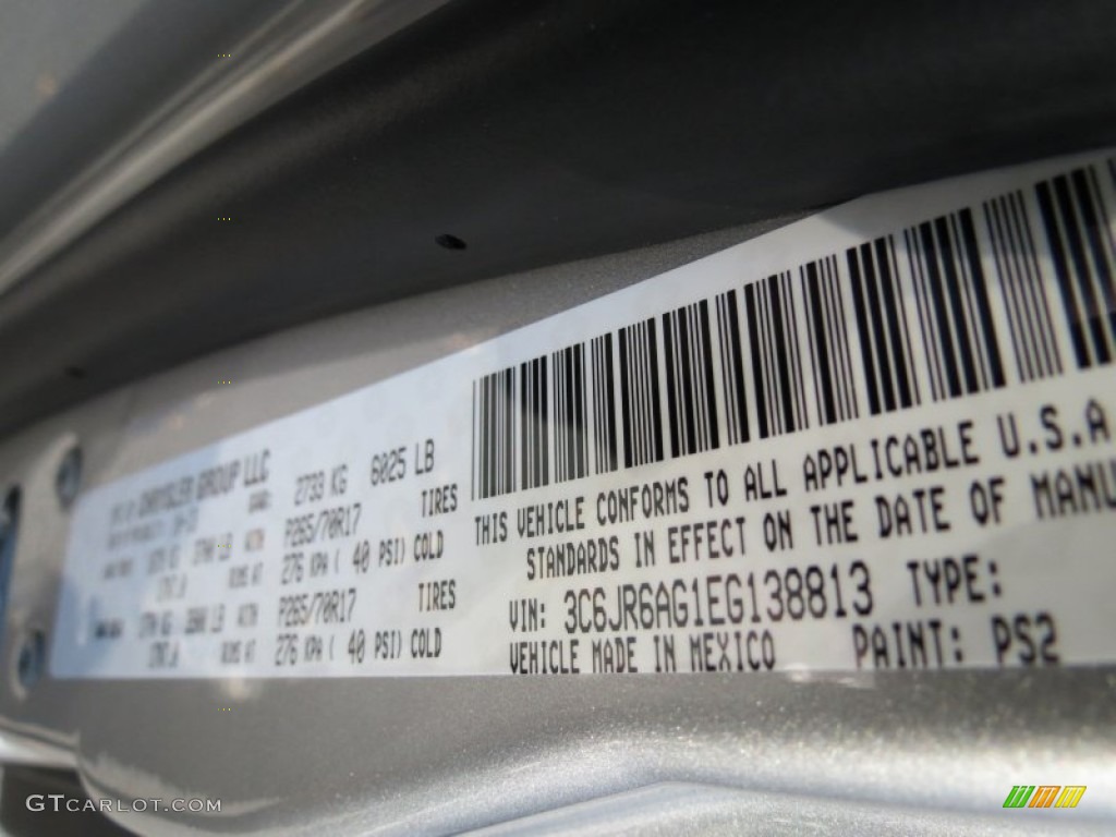 2014 1500 Color Code PS2 for Bright Silver Metallic Photo #87135735