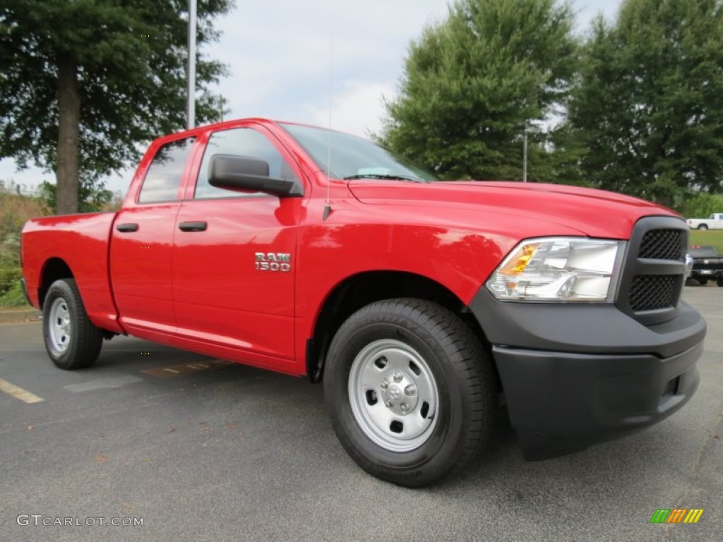 2014 1500 Tradesman Quad Cab - Flame Red / Black/Diesel Gray photo #4