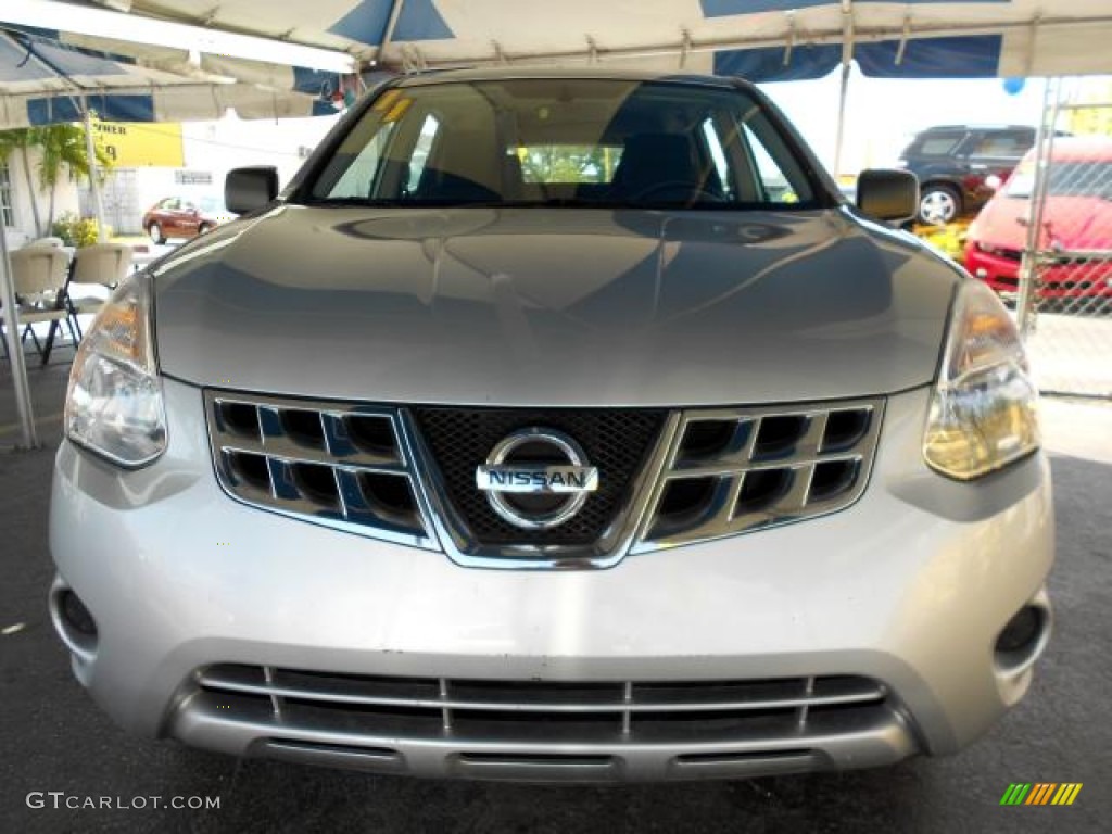 2011 Rogue S AWD - Silver Ice Metallic / Black photo #2
