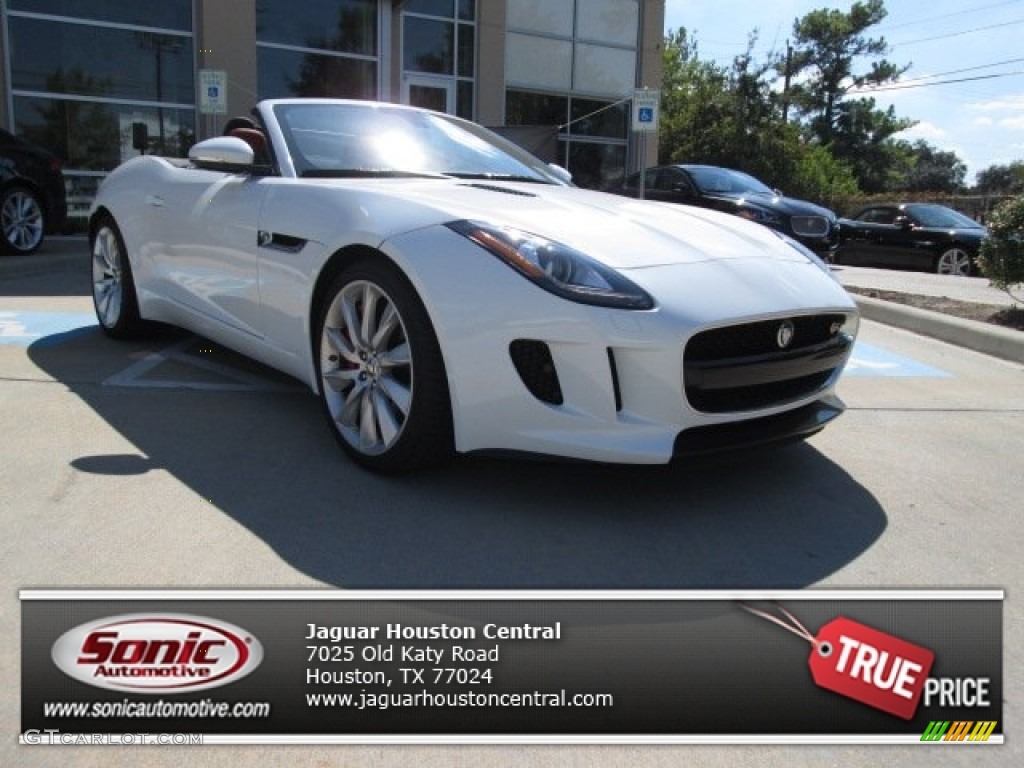 2014 F-TYPE S - Polaris White / Red photo #1