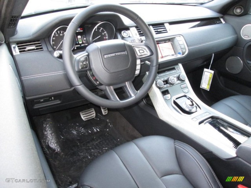 Ebony Interior 2013 Land Rover Range Rover Evoque Pure Coupe Photo #87137505