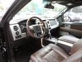 Sienna Brown Leather/Black Interior Photo for 2010 Ford F150 #87140310