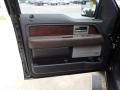 2010 Ford F150 Sienna Brown Leather/Black Interior Door Panel Photo