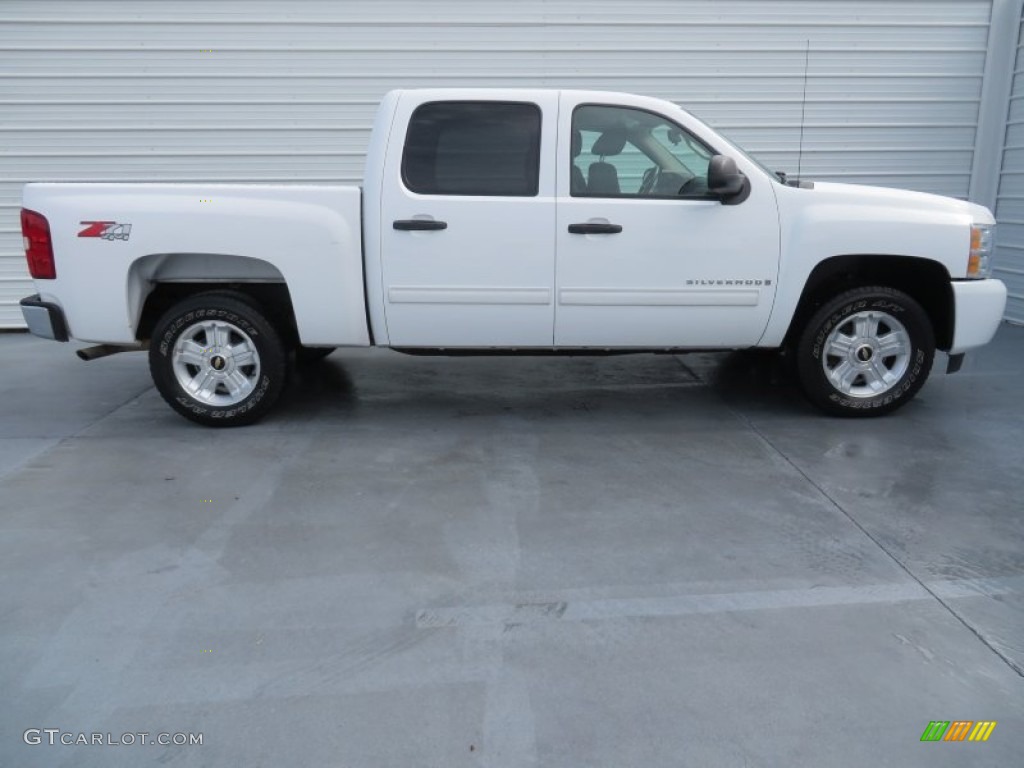 2009 Silverado 1500 LT Crew Cab 4x4 - Summit White / Light Titanium photo #3