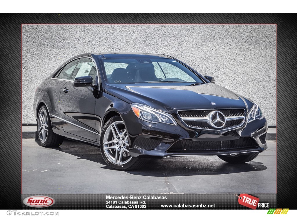 2014 E 350 Coupe - Black / Black photo #1