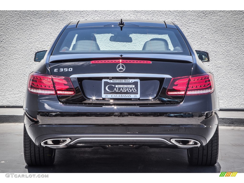2014 E 350 Coupe - Black / Black photo #3