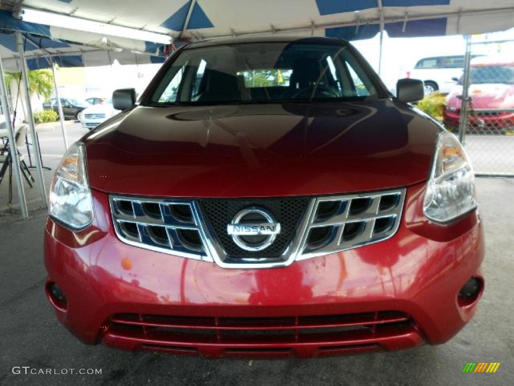 2011 Rogue S AWD Krom Edition - Cayenne Red / Gray photo #2