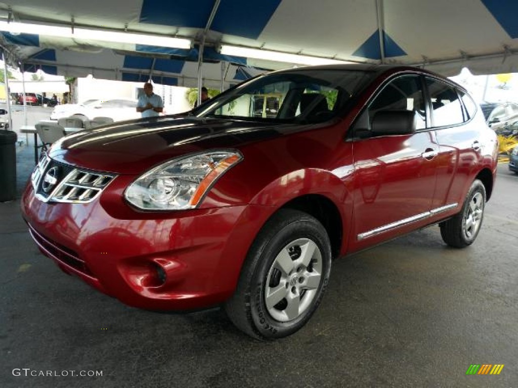 2011 Rogue S AWD Krom Edition - Cayenne Red / Gray photo #3