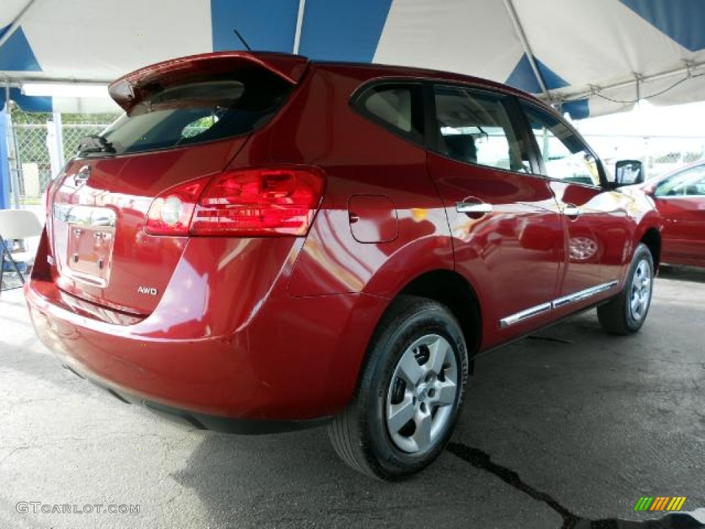 2011 Rogue S AWD Krom Edition - Cayenne Red / Gray photo #4