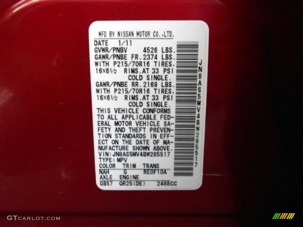 2011 Rogue S AWD Krom Edition - Cayenne Red / Gray photo #23
