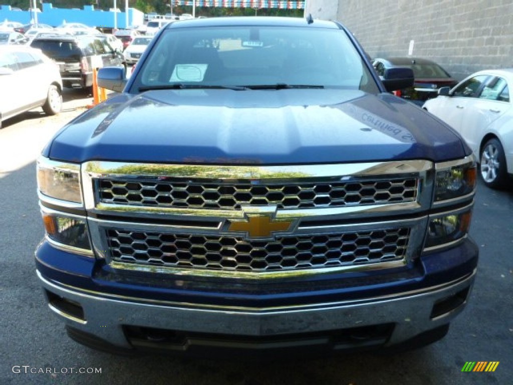 2014 Silverado 1500 LT Double Cab 4x4 - Blue Topaz Metallic / Jet Black photo #8