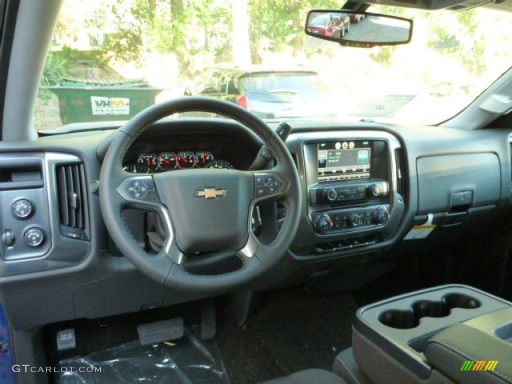 2014 Silverado 1500 LT Double Cab 4x4 - Blue Topaz Metallic / Jet Black photo #12