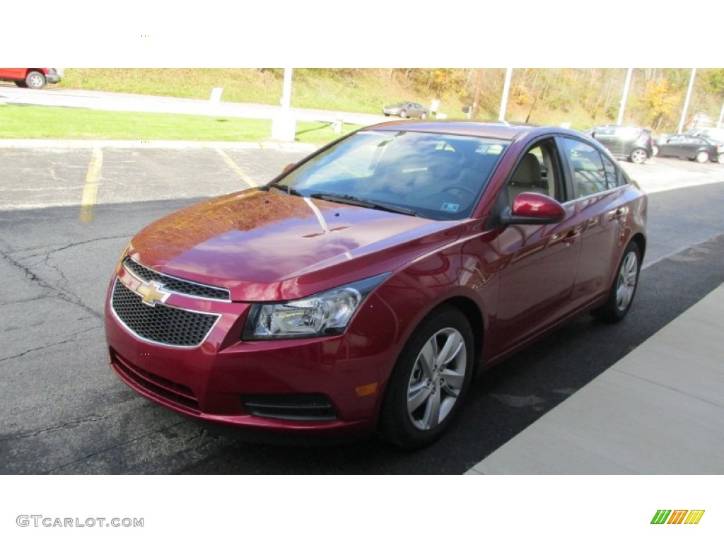 2014 Cruze Diesel - Crystal Red Tintcoat / Cocoa/Light Neutral photo #8
