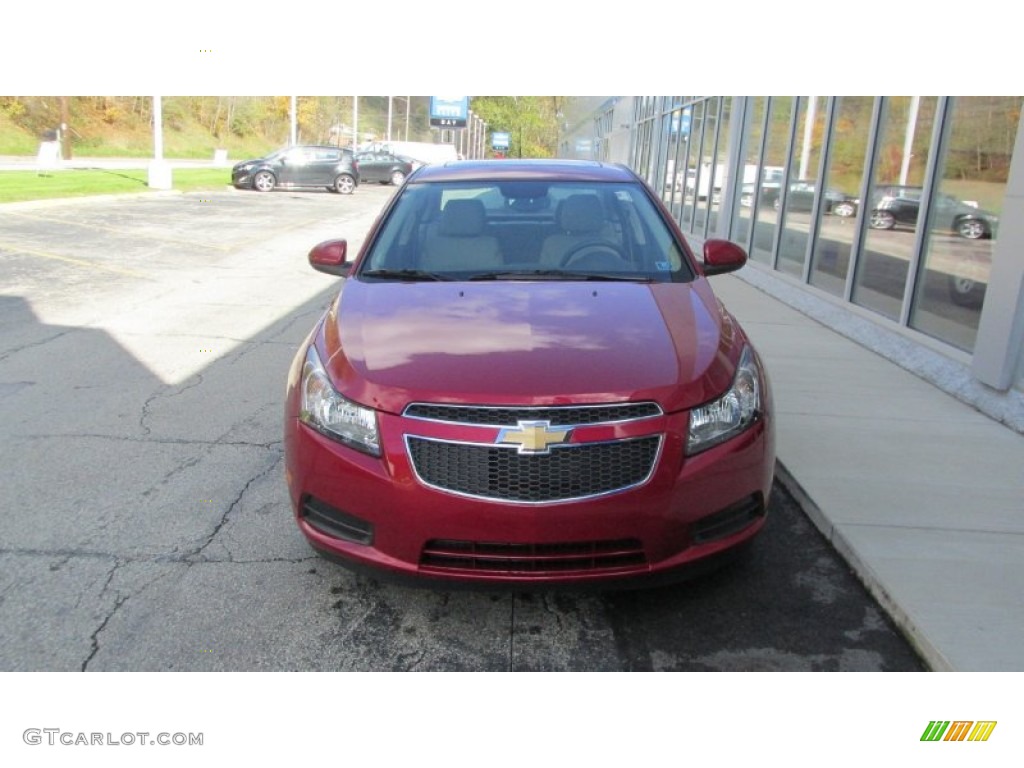 2014 Cruze Diesel - Crystal Red Tintcoat / Cocoa/Light Neutral photo #9