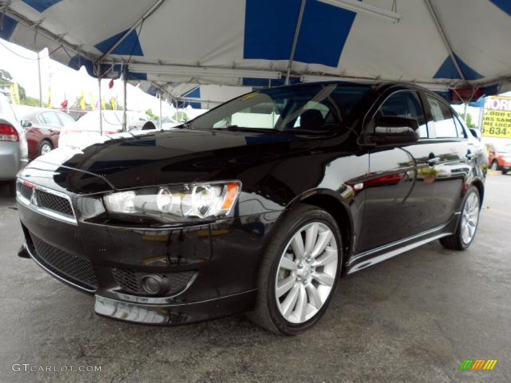 Tarmac Black Pearl 2009 Mitsubishi Lancer GTS Exterior Photo #87147477