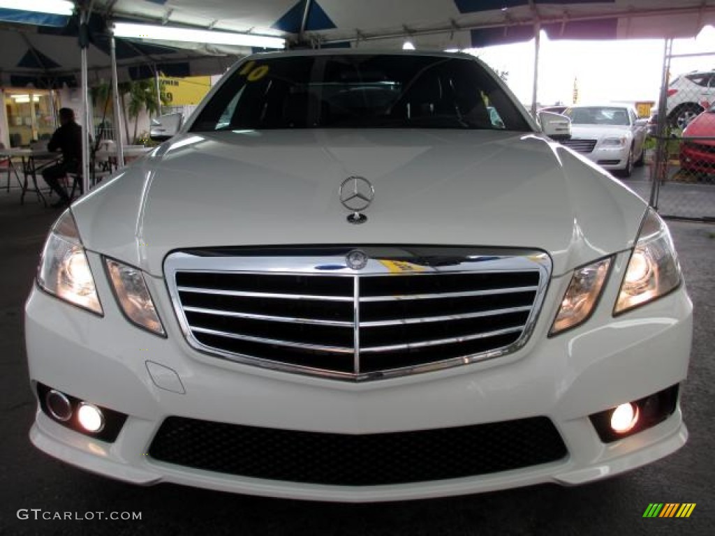2010 E 350 Sedan - Arctic White / Black photo #2