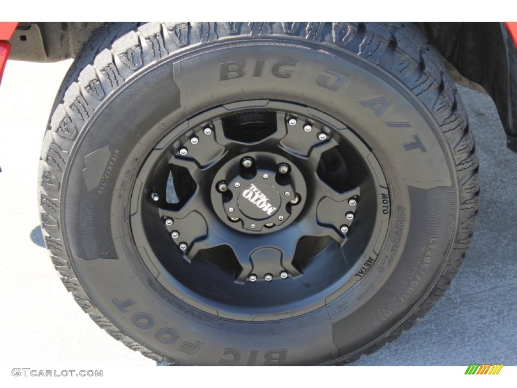 2005 F150 XLT SuperCab 4x4 - Bright Red / Medium Flint/Dark Flint Grey photo #4