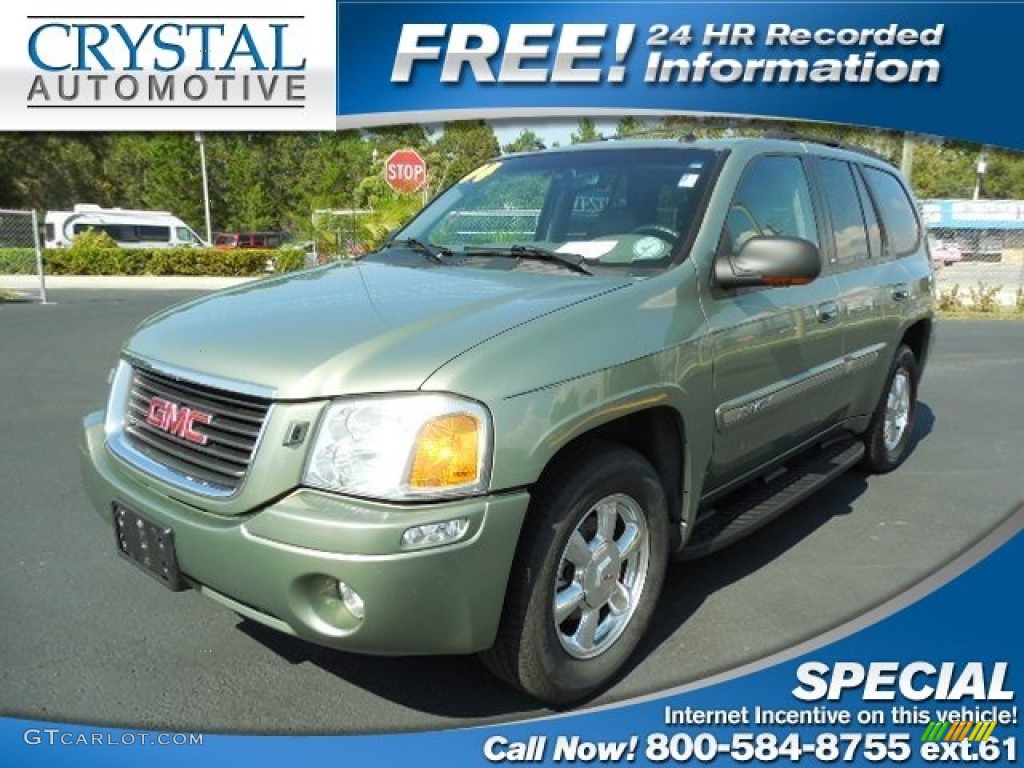 2004 Envoy SLT - Silver Green Metallic / Medium Pewter photo #1