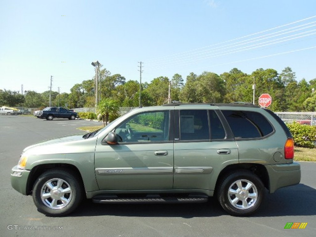 2004 Envoy SLT - Silver Green Metallic / Medium Pewter photo #2
