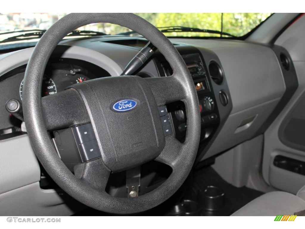 2005 F150 XLT SuperCab 4x4 - Bright Red / Medium Flint/Dark Flint Grey photo #15