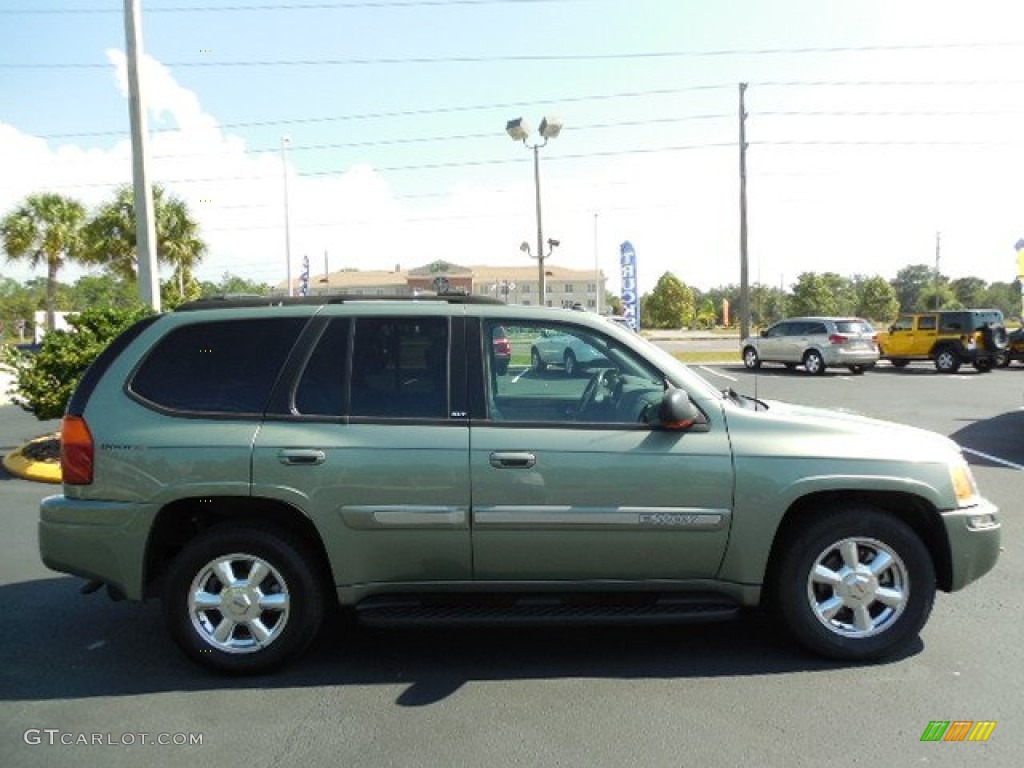 2004 Envoy SLT - Silver Green Metallic / Medium Pewter photo #10