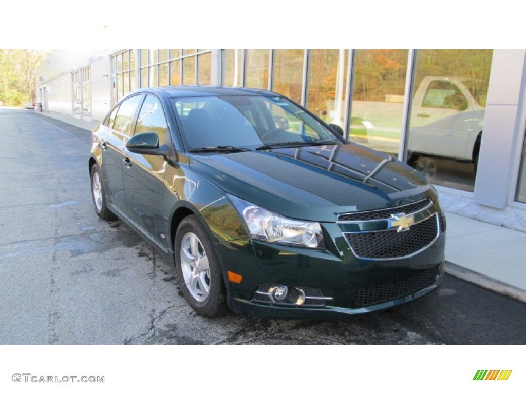 2014 Cruze LT - Rainforest Green Metallic / Jet Black photo #9