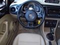 Beige 2014 Volkswagen Beetle R-Line Convertible Steering Wheel