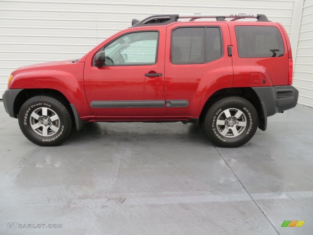 2011 Xterra Pro-4X 4x4 - Red Brick / Gray photo #7