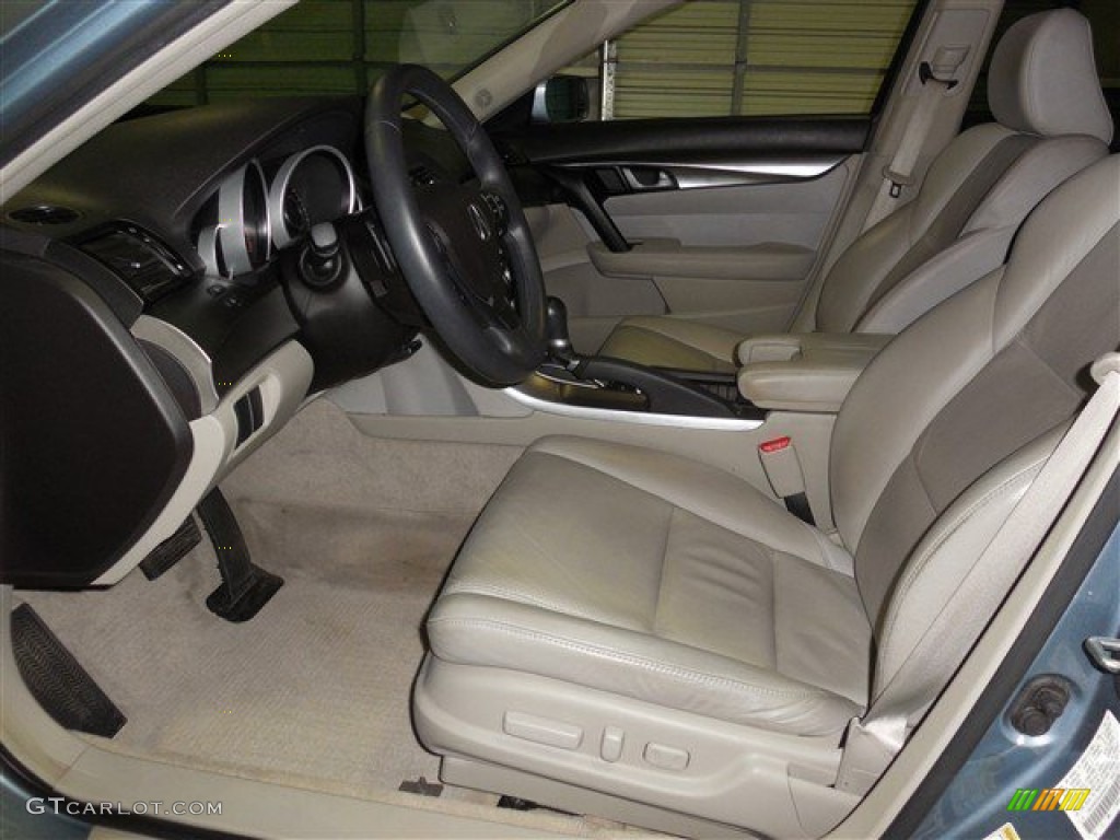 2010 TL 3.5 Technology - Borealis Blue Pearl / Parchment photo #10