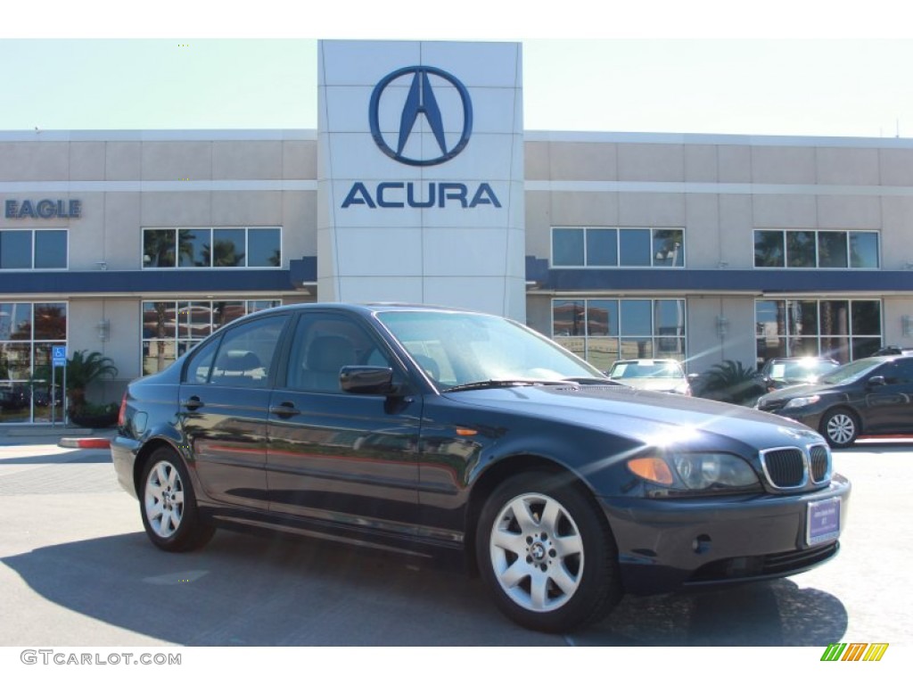 2003 3 Series 325i Sedan - Orient Blue Metallic / Beige photo #1