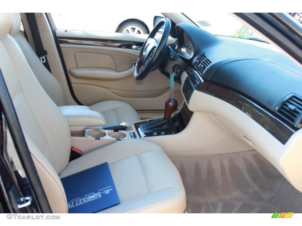 2003 3 Series 325i Sedan - Orient Blue Metallic / Beige photo #16