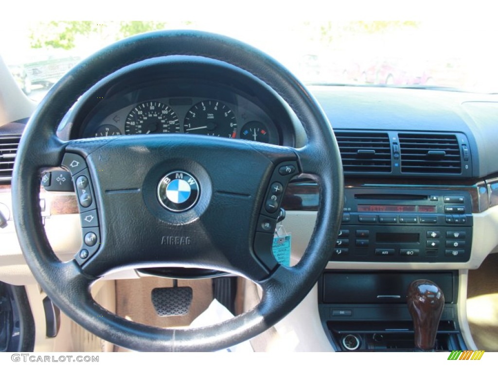 2003 3 Series 325i Sedan - Orient Blue Metallic / Beige photo #21