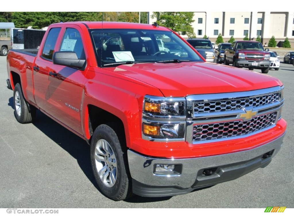 2014 Silverado 1500 LT Double Cab 4x4 - Victory Red / Jet Black photo #1