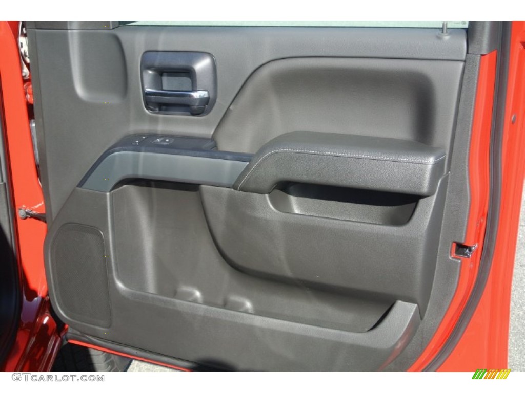 2014 Chevrolet Silverado 1500 LT Double Cab 4x4 Jet Black Door Panel Photo #87155742