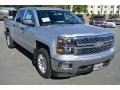 2014 Silver Ice Metallic Chevrolet Silverado 1500 LT Crew Cab 4x4  photo #1