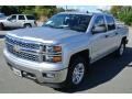 2014 Silver Ice Metallic Chevrolet Silverado 1500 LT Crew Cab 4x4  photo #2